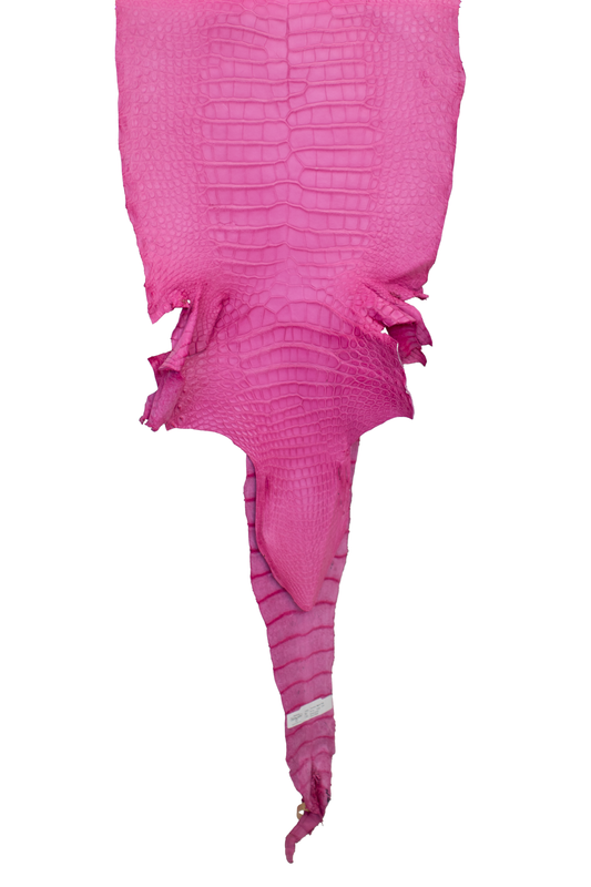 43 cm Grade 2/3 Rosa Matte Wild American Alligator Leather - Tag: LA16-0031861