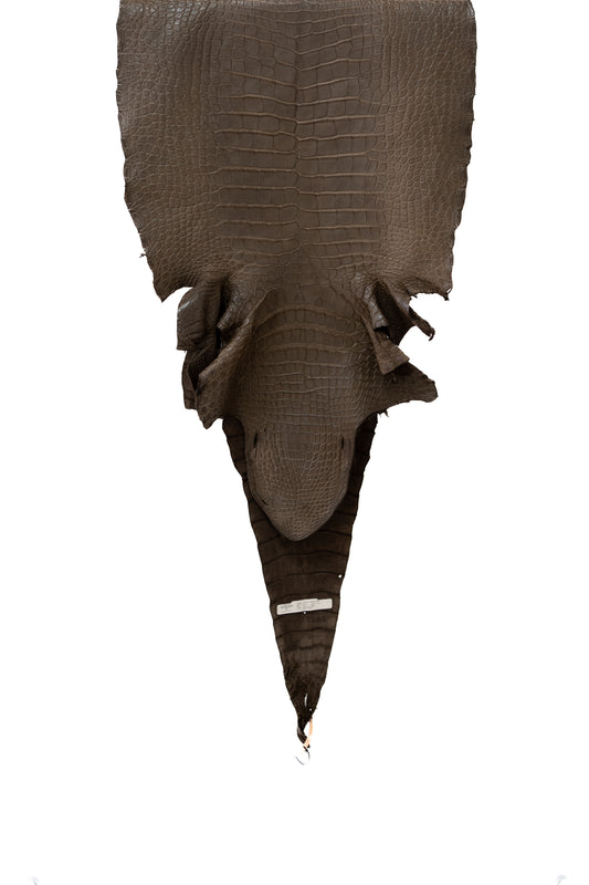 59 cm Grade 2/3 Miller Matte Wild American Alligator Leather - Tag: LA18-0019761