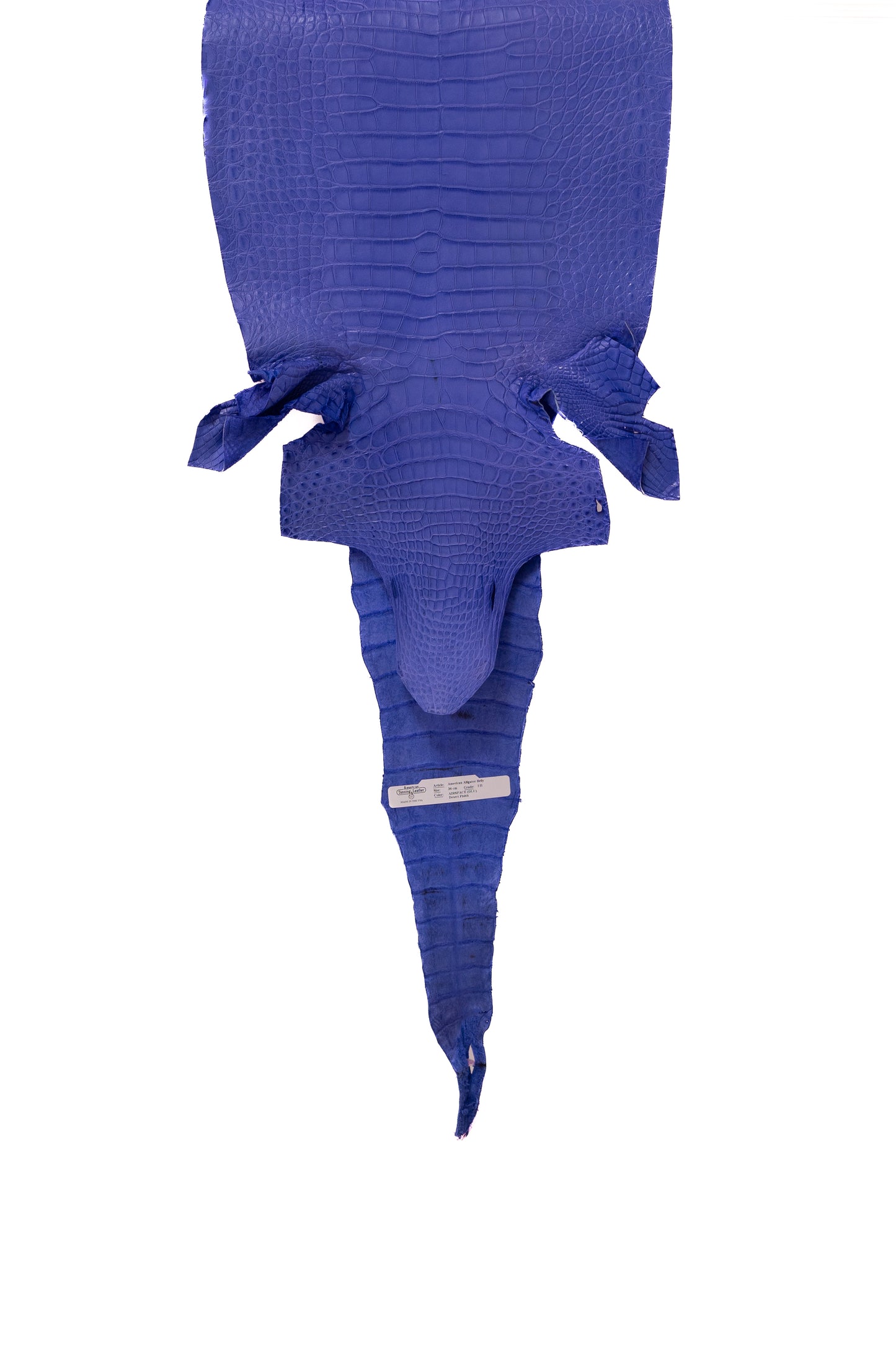 36 cm Grade 1/2 Airspace Matte Farm Raised American Alligator Leather - Tag: FL17-0036788