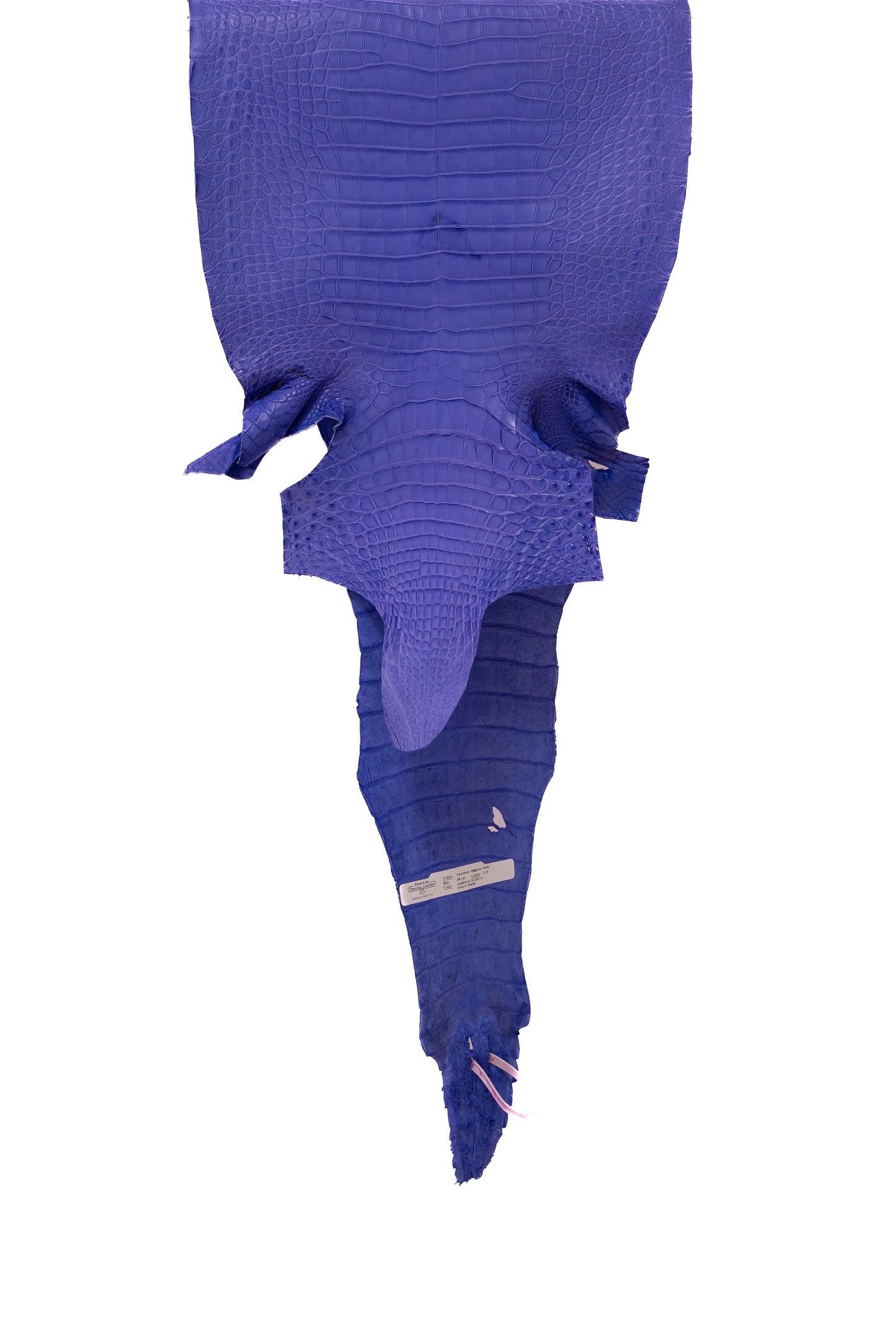 38 cm Grade 1/2 Airspace Matte Farm Raised American Alligator Leather - Tag: FL17-0036630