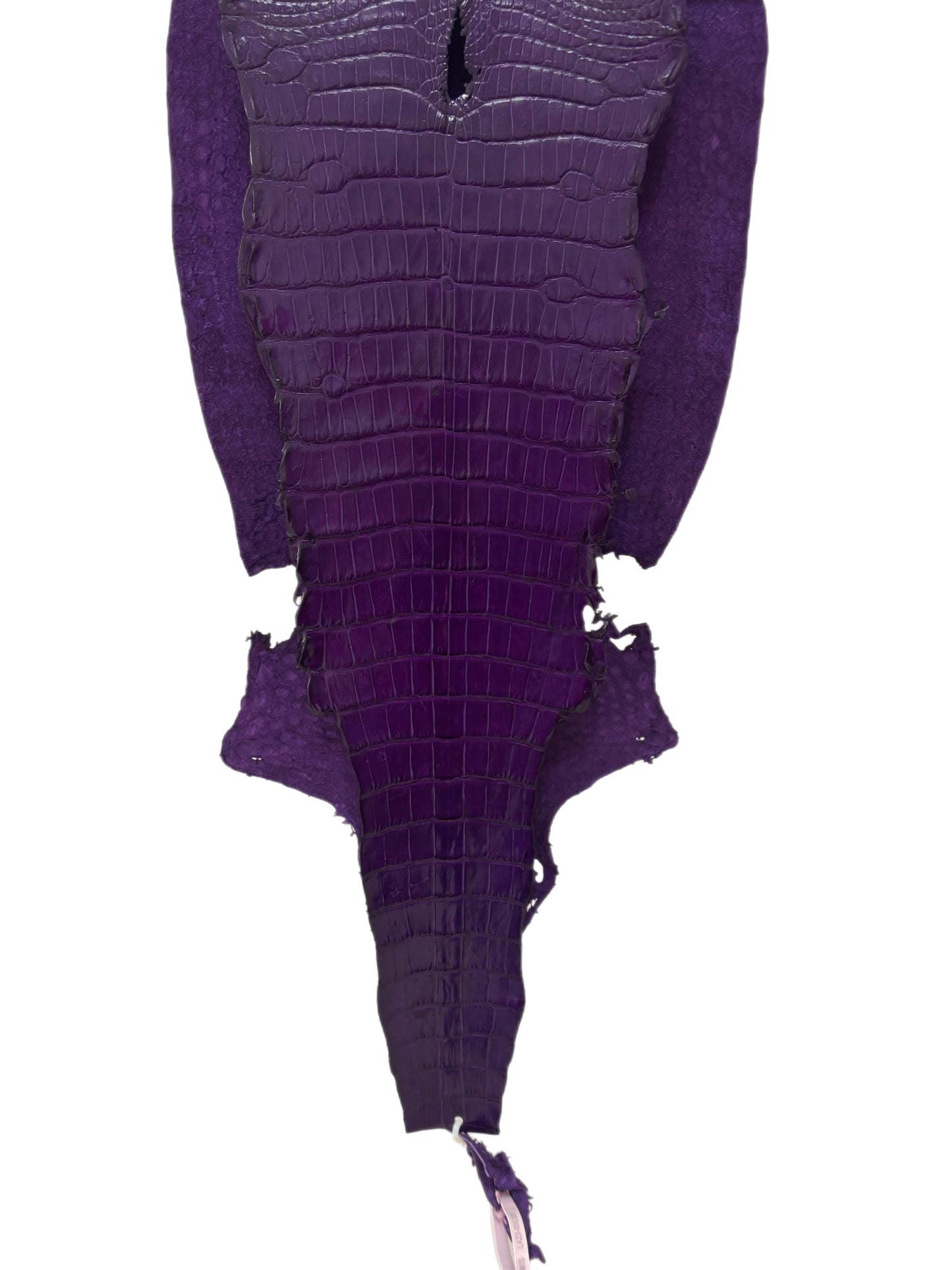 35 cm Grade 2/3 Violet Millennium Wild American Alligator Leather - Tag: LA23-0006268