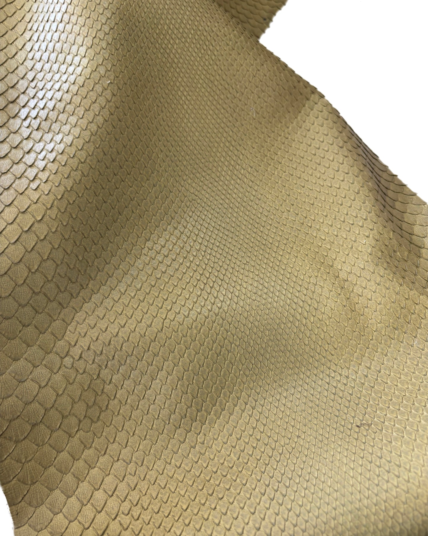 2.49 M Front Cut Gold Matte Python Leather