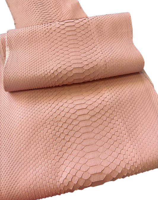 2.85 M Back Cut Peach Matte Python Leather