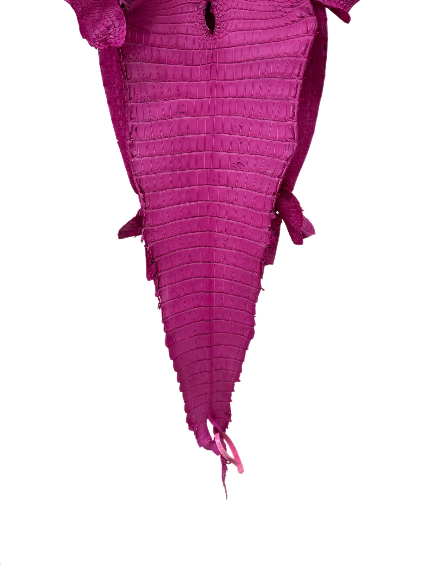 27 cm Grade 2/3 Rosa Matte Farm-Raised American Alligator Leather - Tag: FL22-0030215