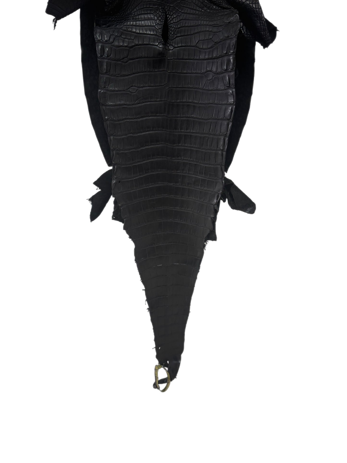 33 cm Grade 2/3 Black Matte Farm-Raised American Alligator Leather - Tag: LA25-0316203