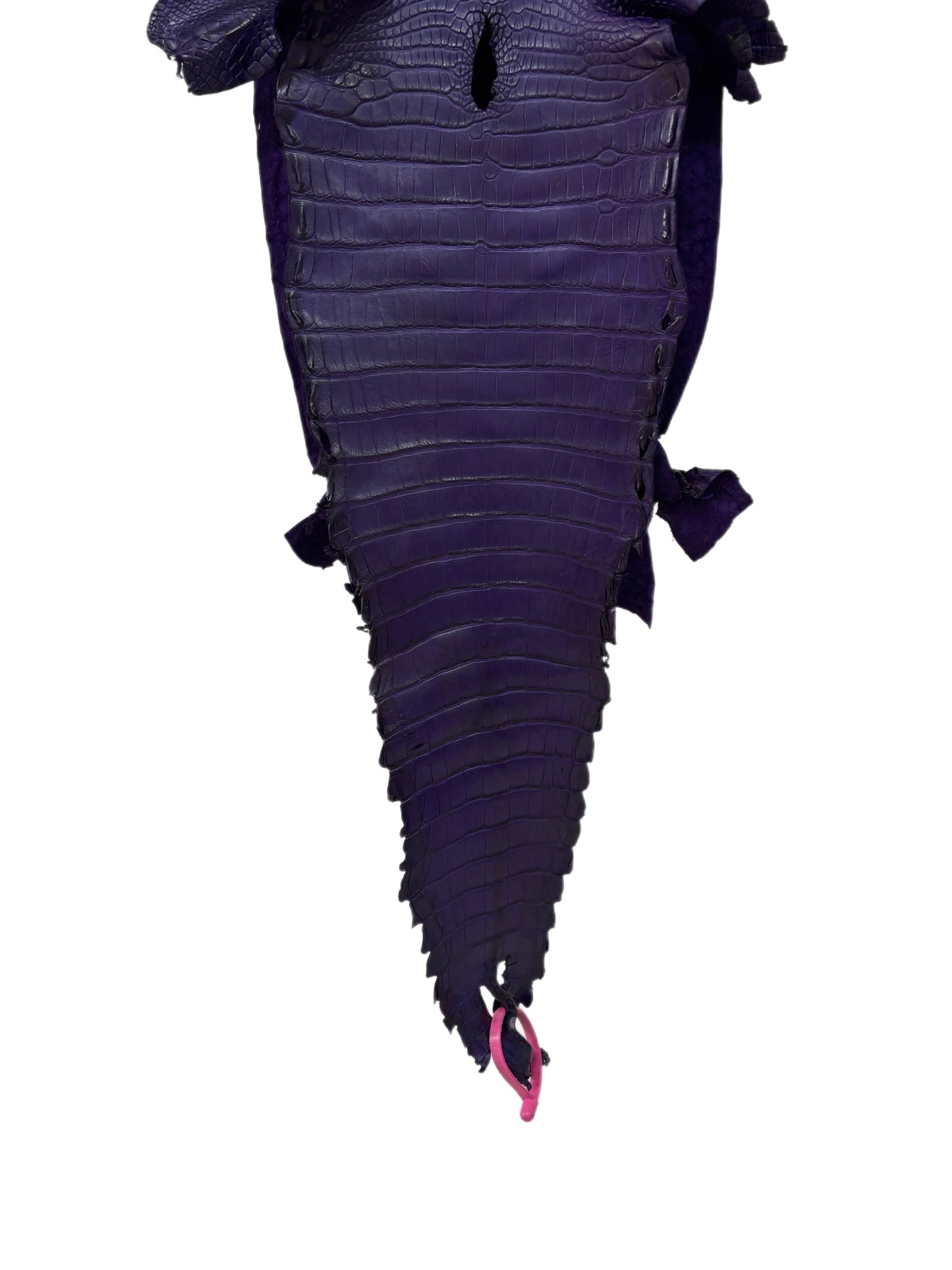 28 cm Grade 3/4 Violet Primavera Matte Farm-Raised American Alligator Leather - Tag: FL21-0024393