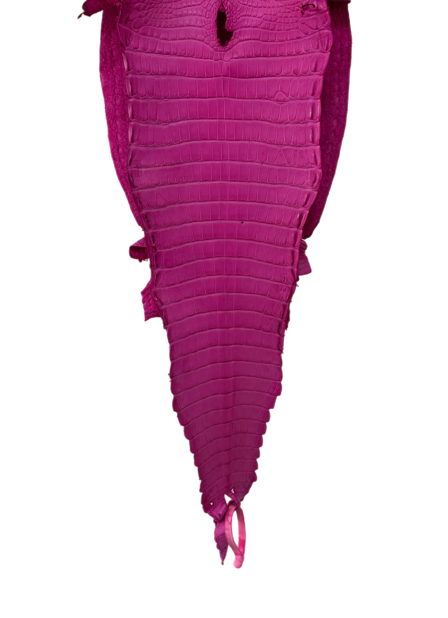 26 cm Grade 1/2 Rosa Matte Farm-Raised American Alligator Leather - Tag: FL21-0024635