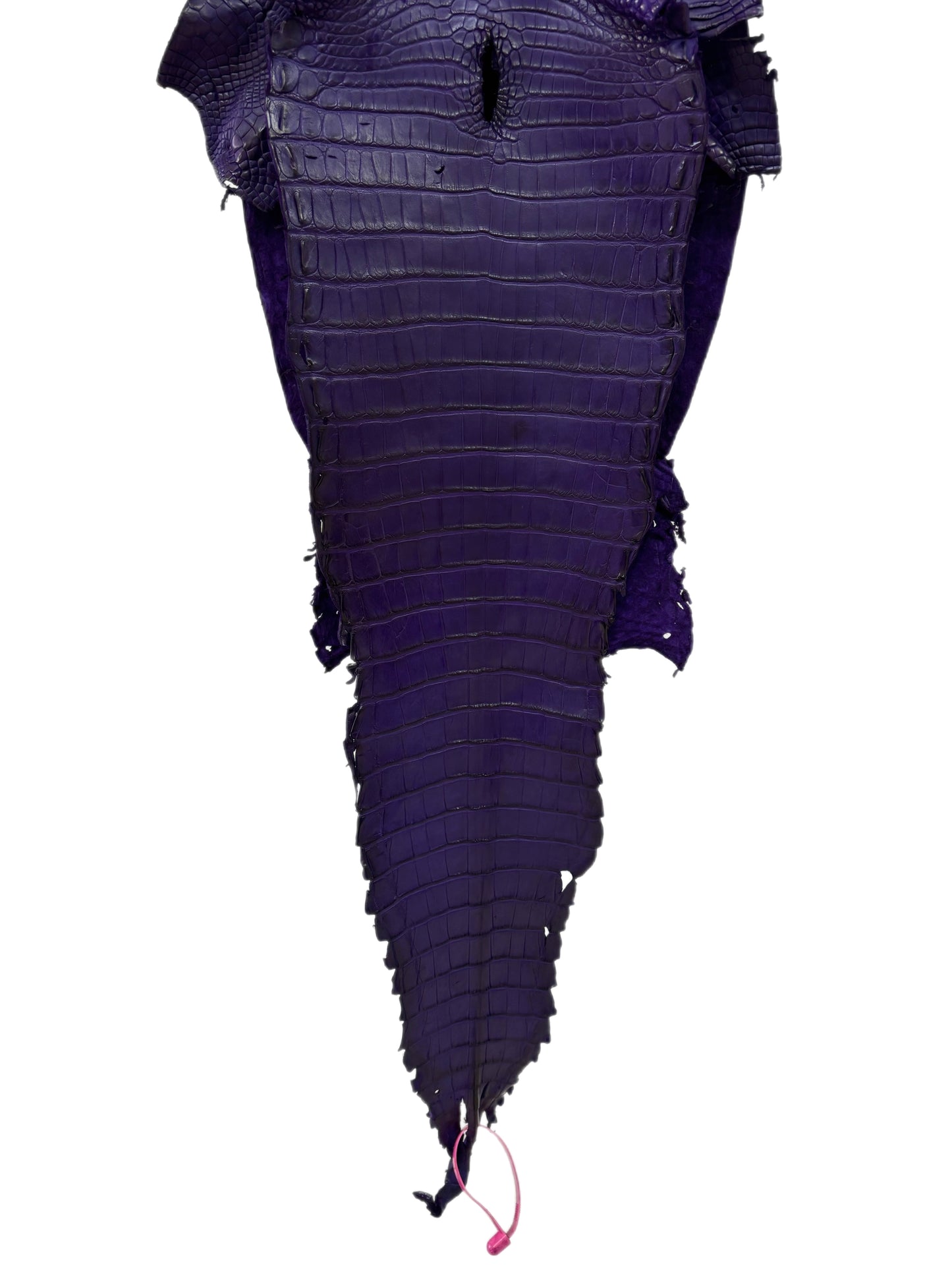 26 cm Grade 4/5 Violet Primavera Matte Farm-Raised American Alligator Leather - Tag: FL21-0024116
