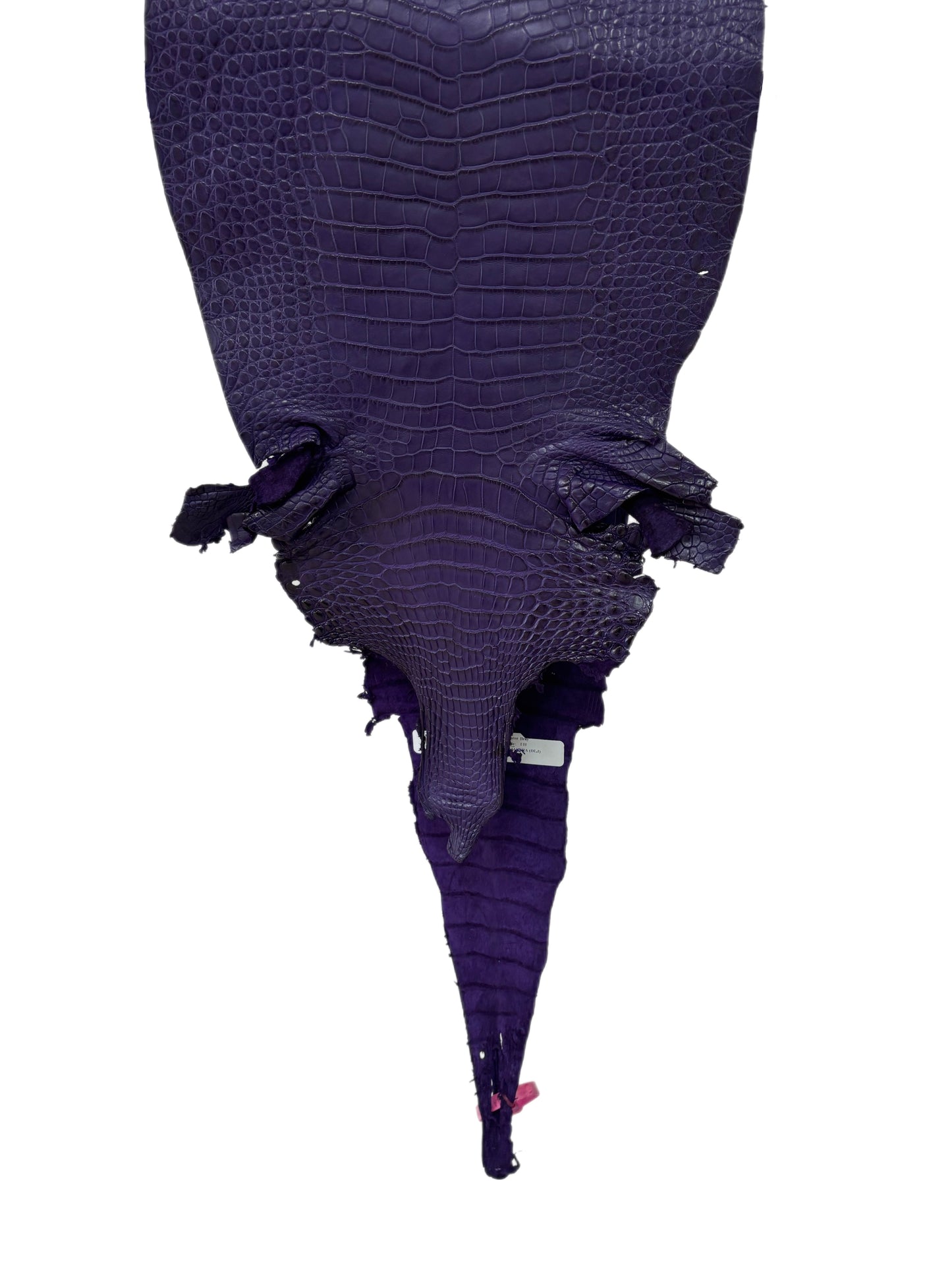 30 cm Grade 1/2 Violet Primavera Matte Farm-Raised American Alligator Leather - Tag: LA21-0308147