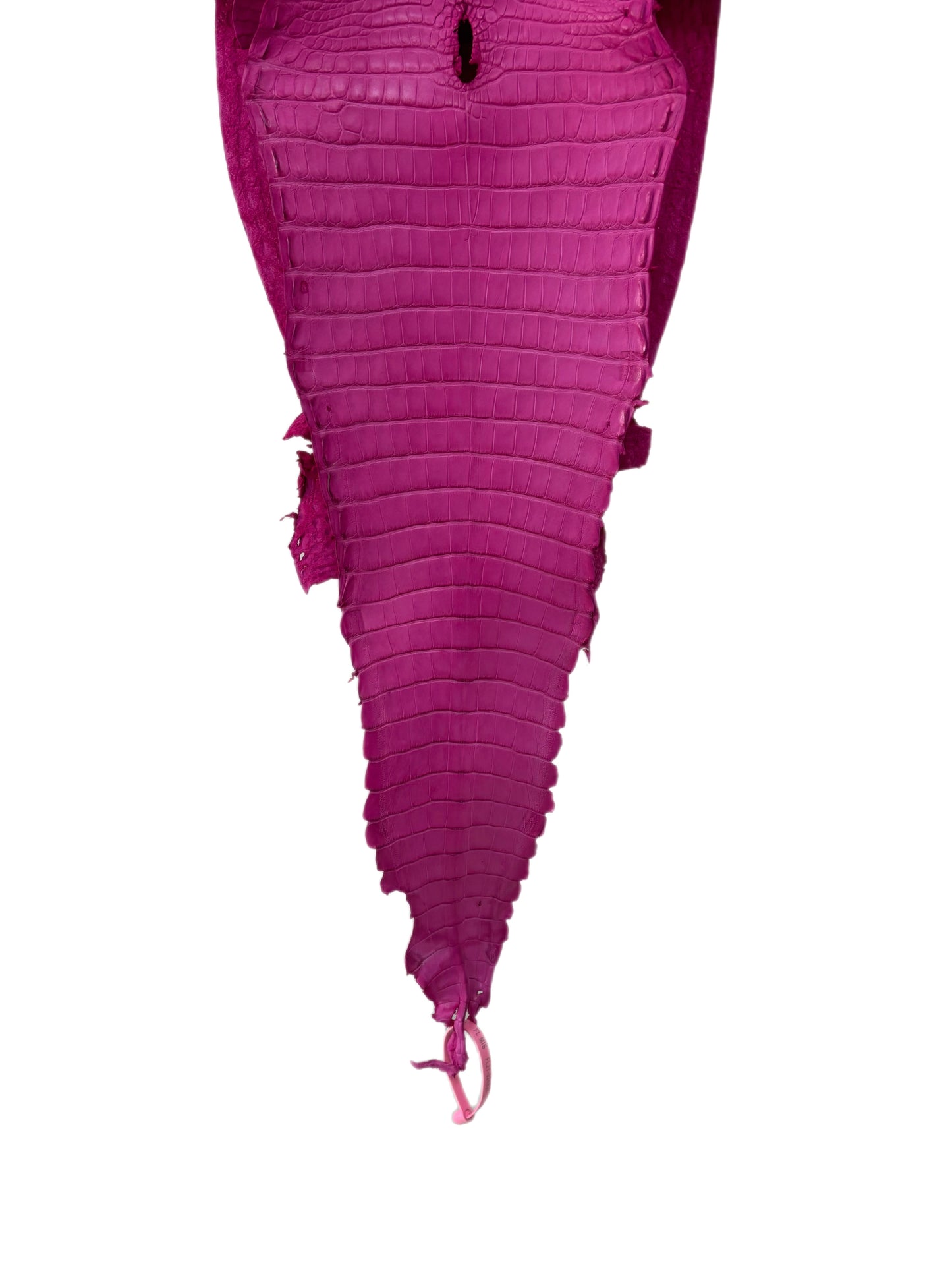 28 cm Grade 1/2 Rosa Matte Farm-Raised American Alligator Leather - Tag: FL21-0024820