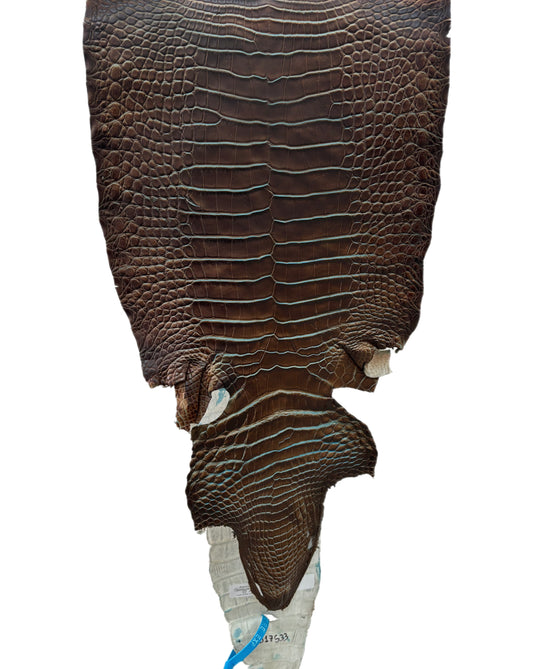 30 cm Grade 2/3 Pacifica Matte Wild American Alligator Leather - Tag: ESRE-0050925