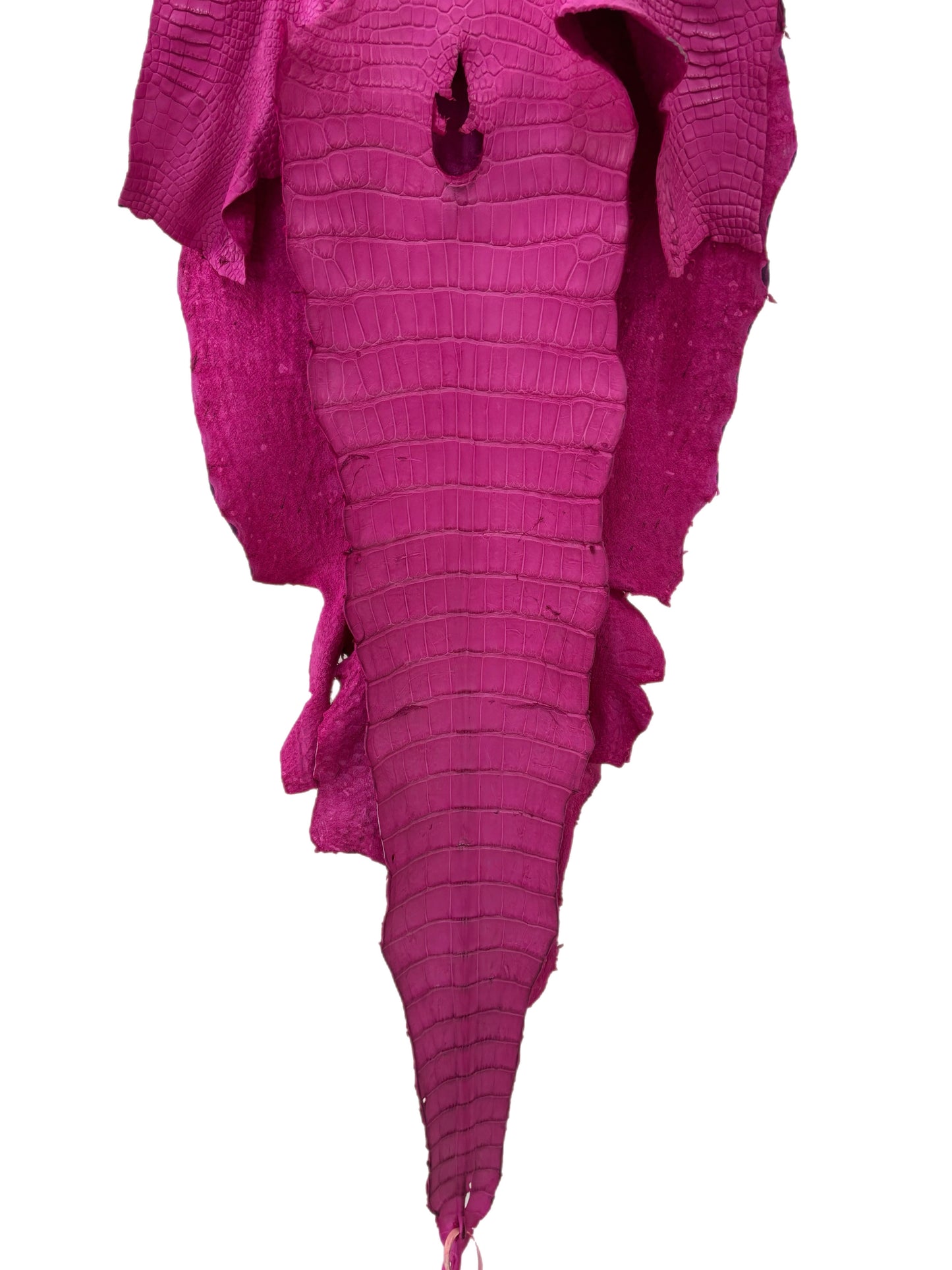 41 cm Grade 2/3 Rosa Matte Wild American Alligator Leather - Tag: LA16-0034108