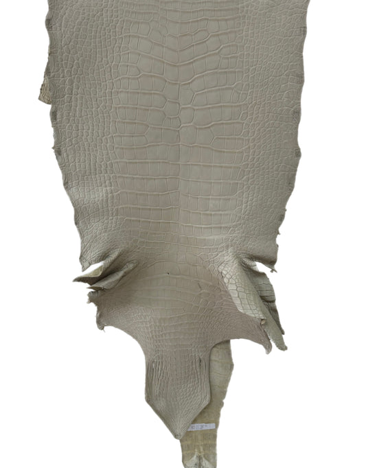 47 cm Grade 2/3 Dune Matte Wild American Alligator Leather - Tag: LA23-0020500