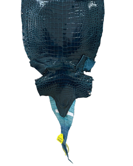 30 cm Grade 1/2 Tahiti Glazed Farm-Raised American Alligator Leather - Tag: FL16-0027393