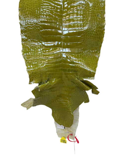 CLOSEOUT | 35 cm Grade 3/4 Muguet Glazed Wild American Alligator Leather - Tag: CCIT-0539926