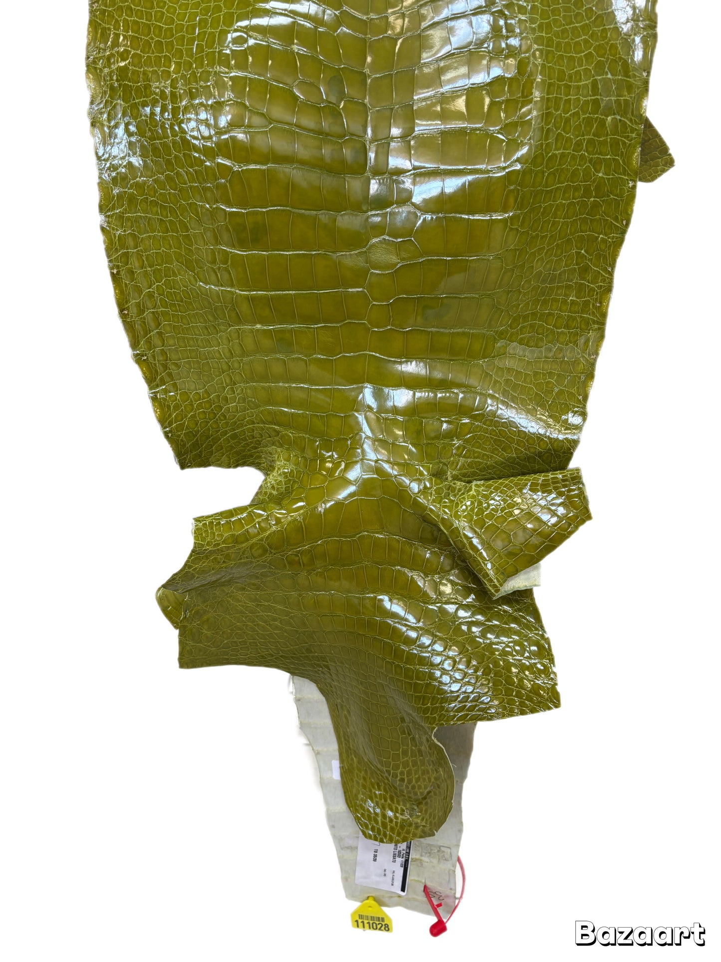 CLOSEOUT | 35 cm Grade 2/3 Muguet Glazed Wild American Alligator Leather - Tag: CCIT-0539925