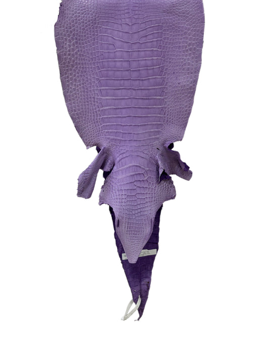 32 cm Grade 2/3 Lavender Jade Desert Farm American Alligator Leather - Tag: LA17-0274753