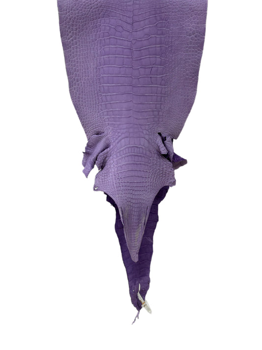 31 cm Grade 2/3 Lavender Jade Desert Farm American Alligator Leather - Tag: LA17-0274760