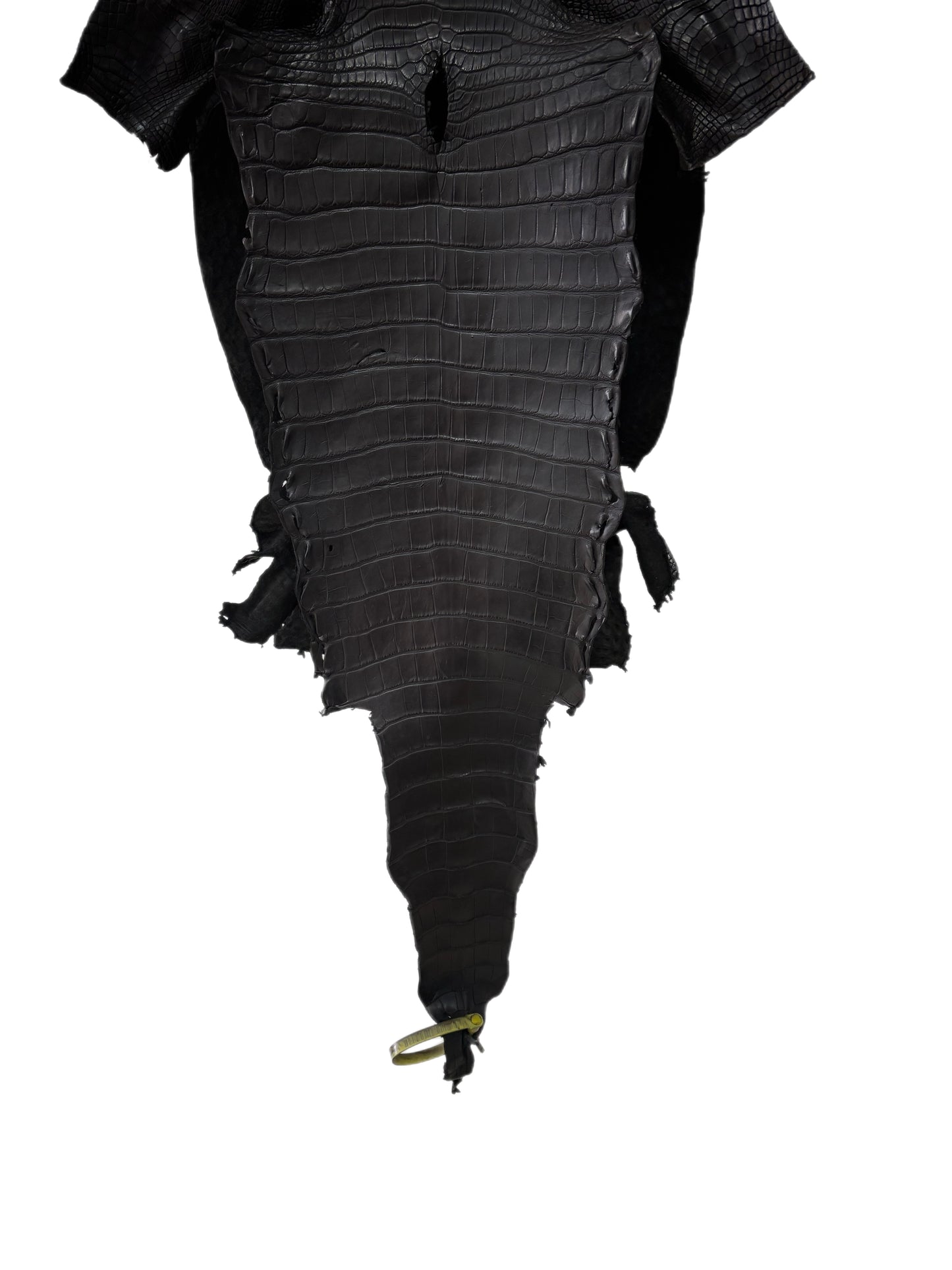 36 cm Grade 2/3 Black Matte Farm-Raised American Alligator Leather - Tag: LA25-0316286