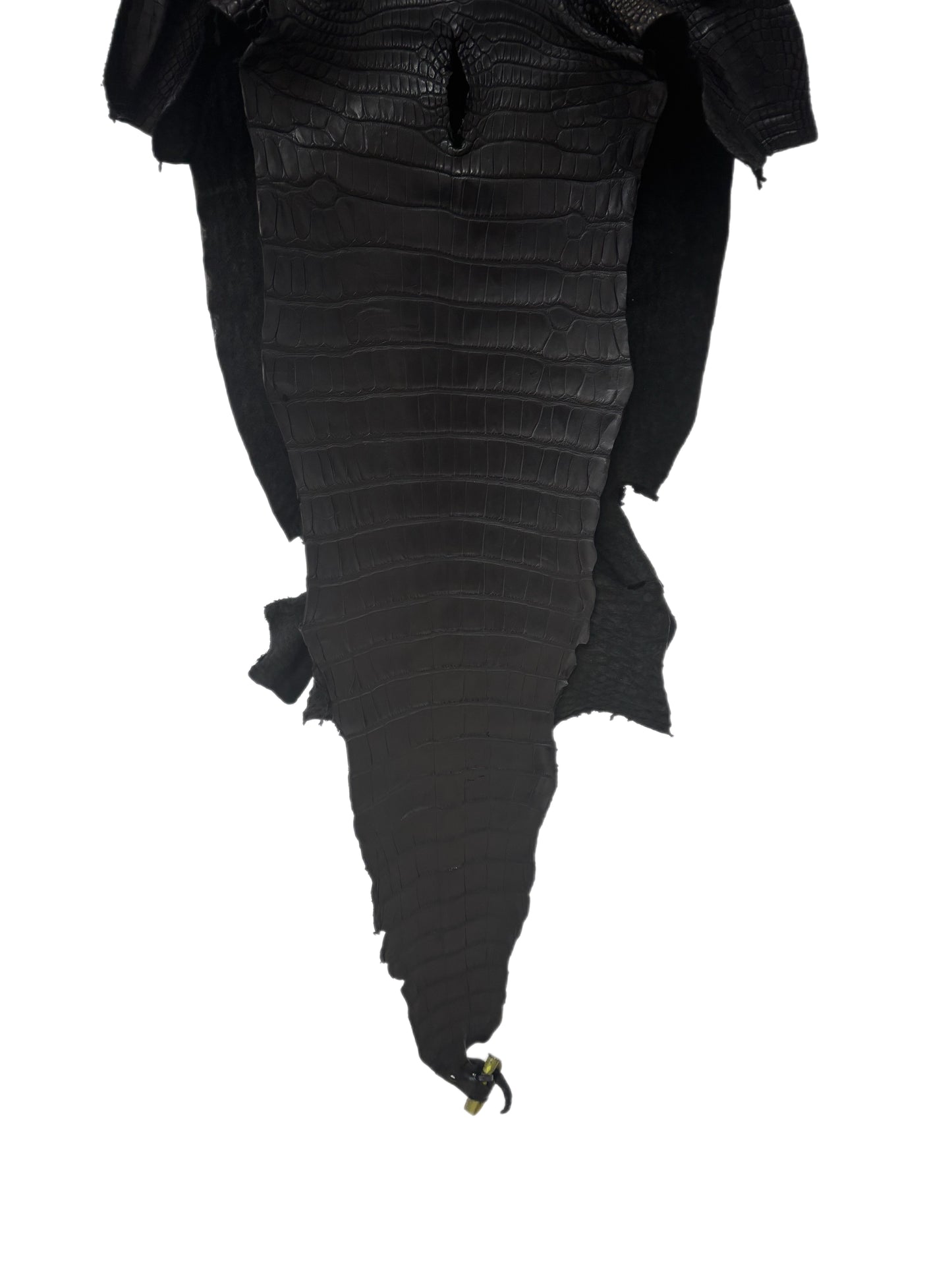 36 cm Grade 2/3 Black Matte Farm-Raised American Alligator Leather - Tag: LA25-0311368