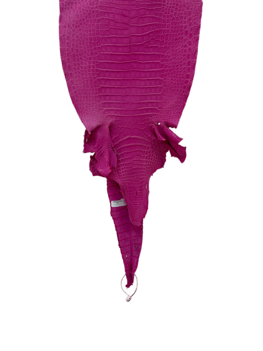 30 cm Grade 2/3 Rosa Matte Farm-Raised American Alligator Leather - Tag: FL17-0035762