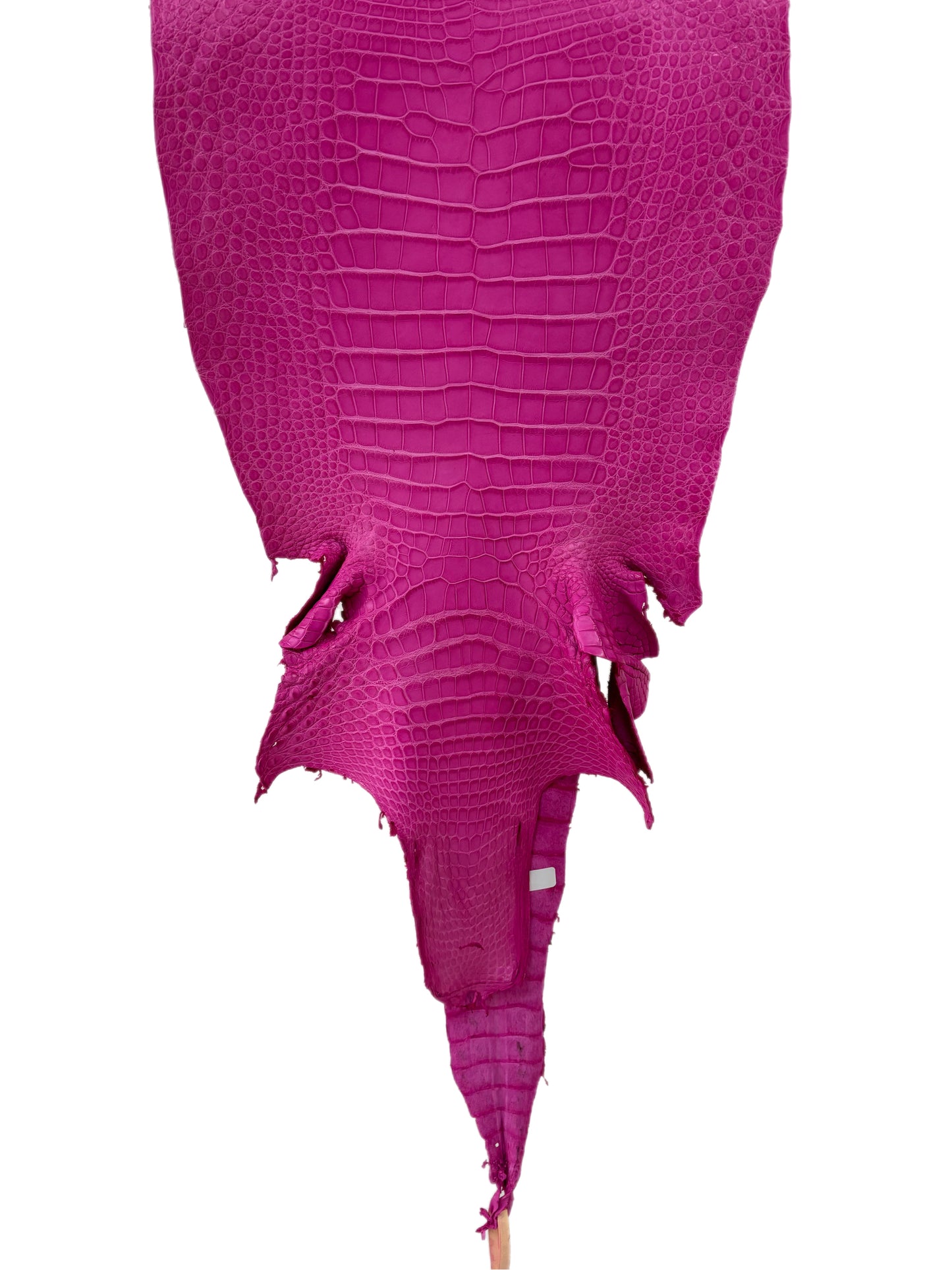38 cm Grade 1/2 Rosa Matte Wild American Alligator Leather - Tag: LA16-0040481