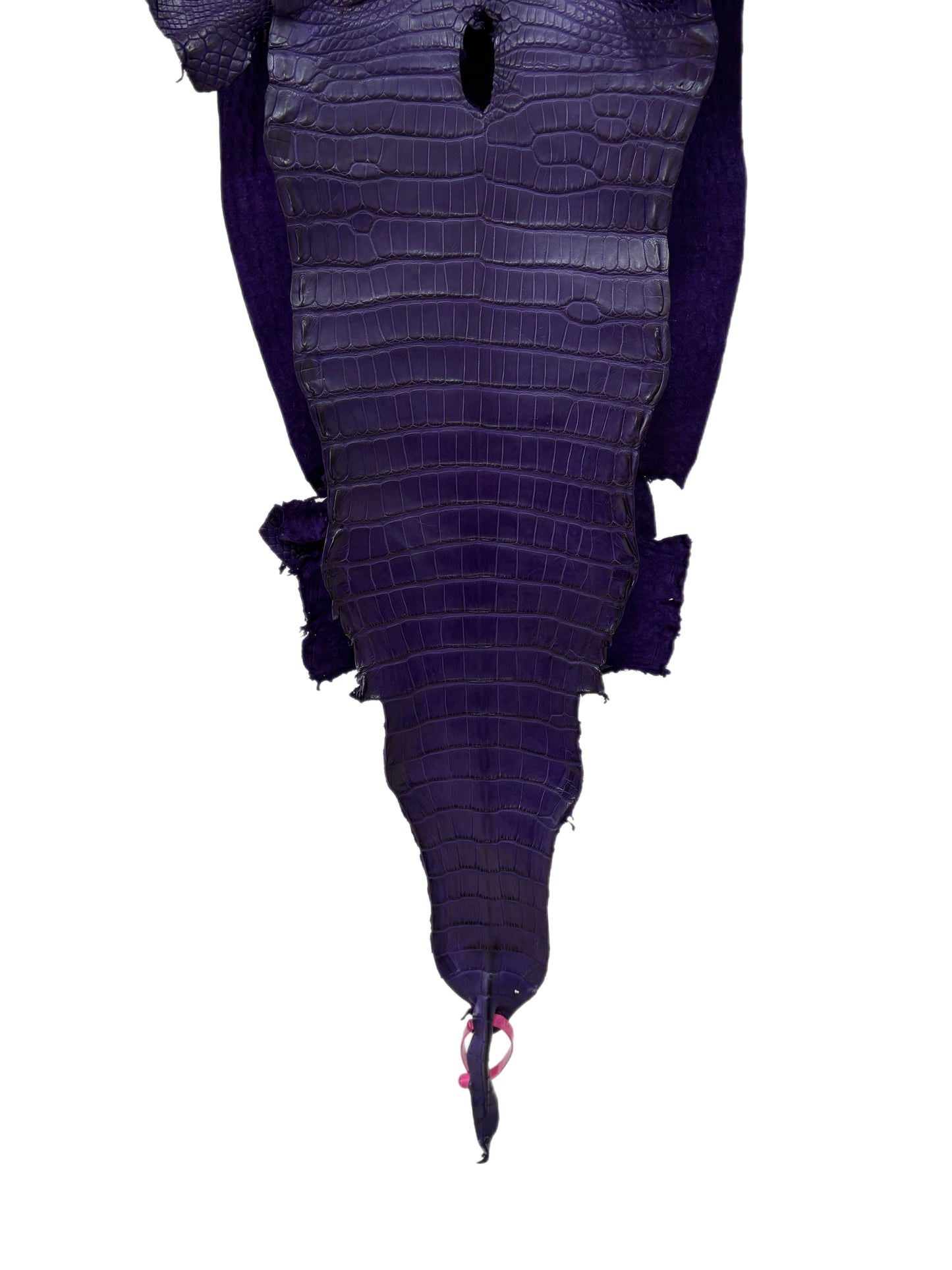 30 cm Grade 1/2 Violet Primavera Matte Farm-Raised American Alligator Leather - Tag: LA21-0308142