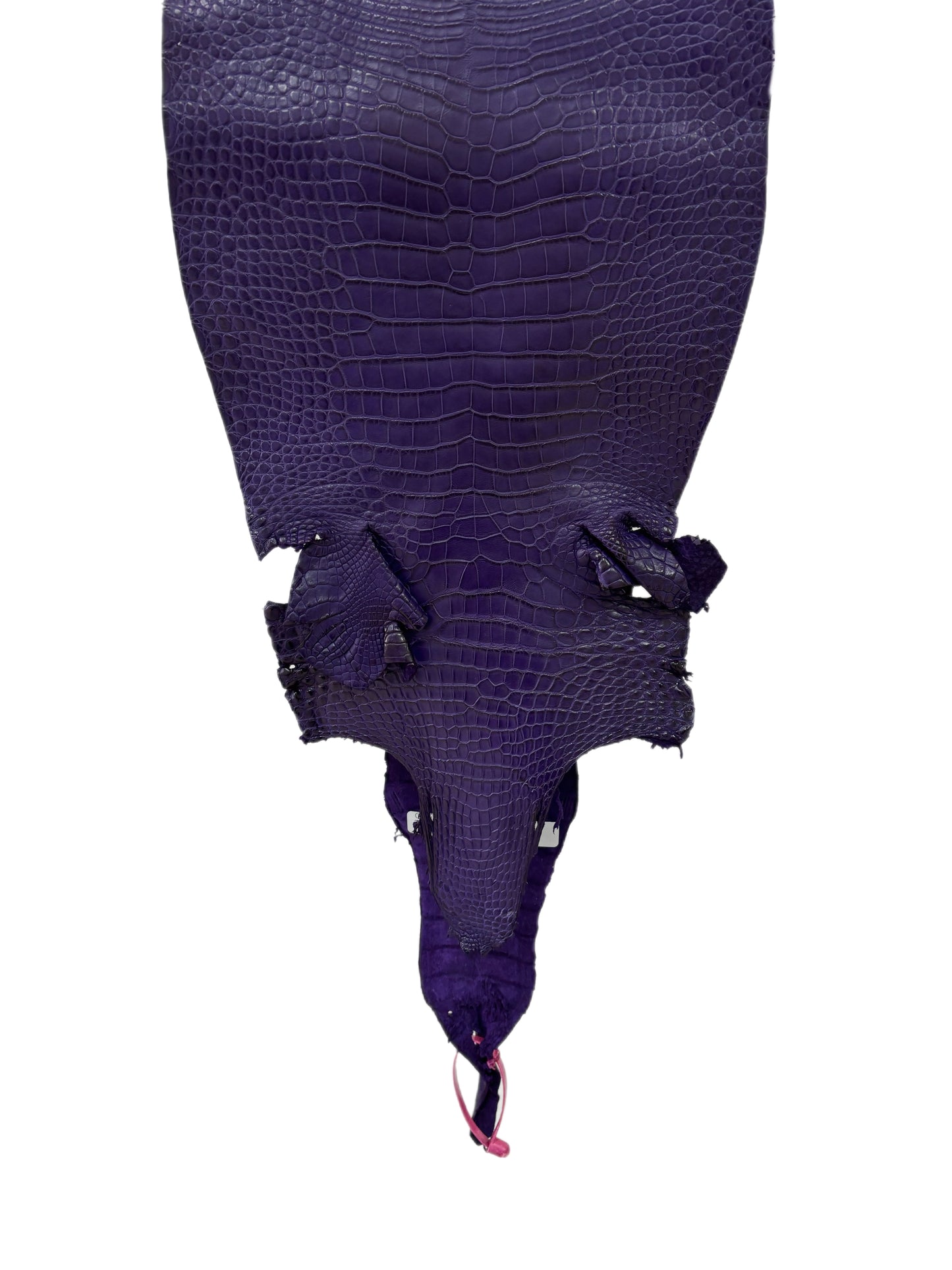 30 cm Grade 1/2 Violet Primavera Matte Farm-Raised American Alligator Leather - Tag: LA21-0308142