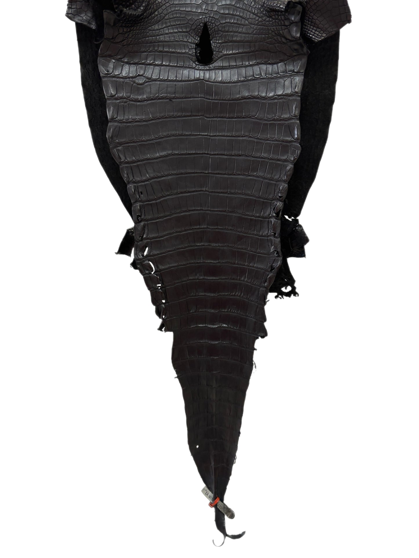 31 cm Grade 2/3 Black Matte Farm-Raised American Alligator Leather - Tag: LA23-0531061