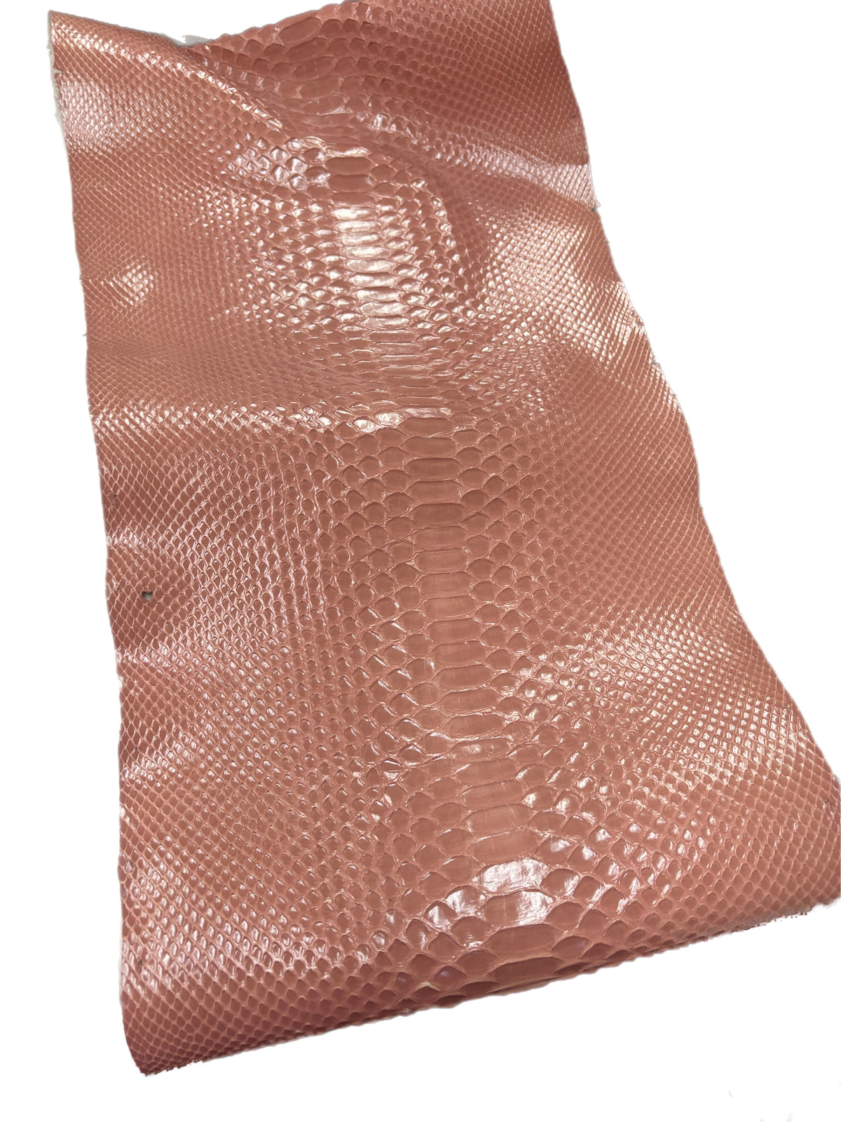 2.6 M Back Cut Apricot Glazed Python Leather