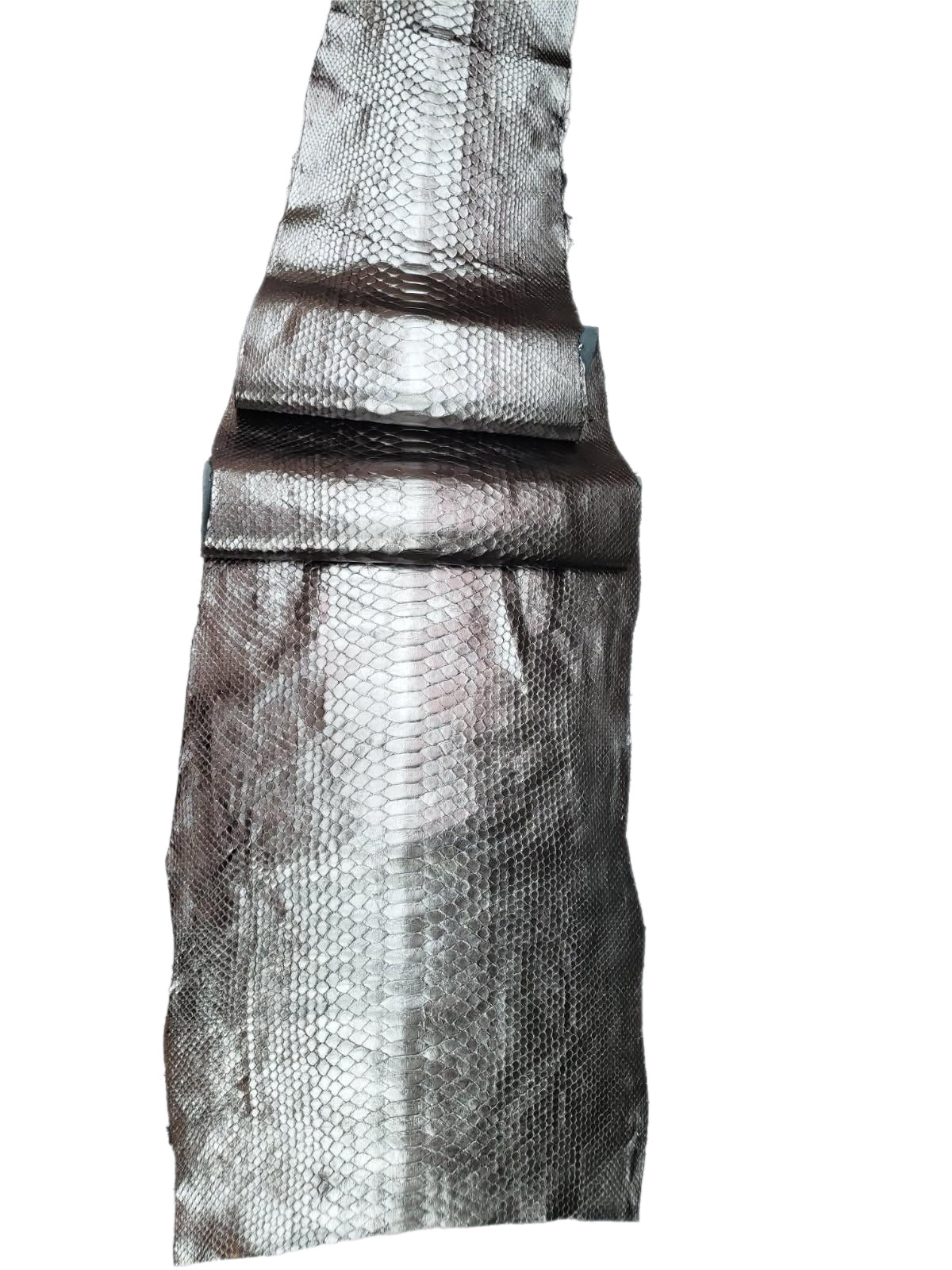 1.45 M Back Cut Gun Metal Python Leather
