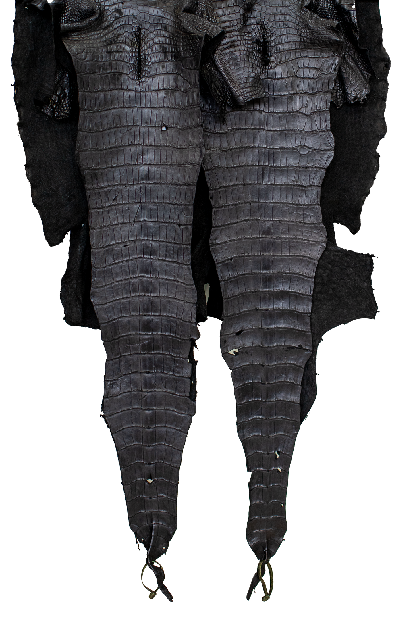 REJECTS | 47-51 cm Grade 4/5 and Better Black Matte Wild American Alligator Leather