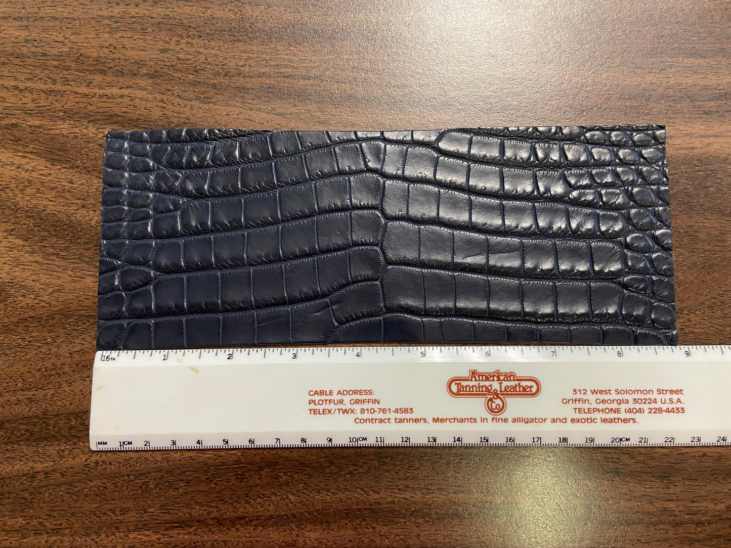 Belly Cut Nile Crocodile Leather Wallet Pre Cut Panel