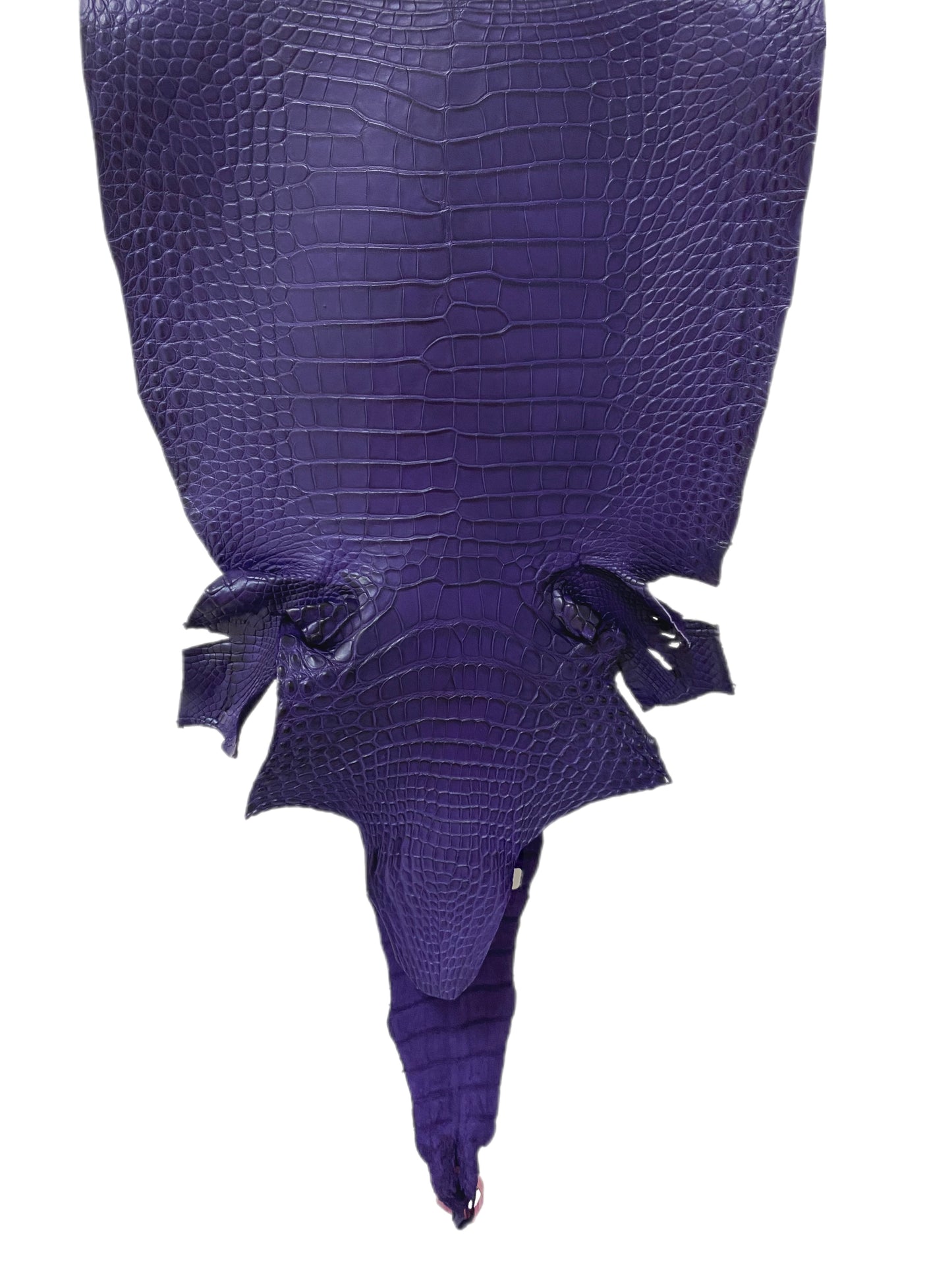 39 cm Grade 2/3 Violet Primavera Matte Farm Raised American Alligator Leather - Tag: FL17-0036112