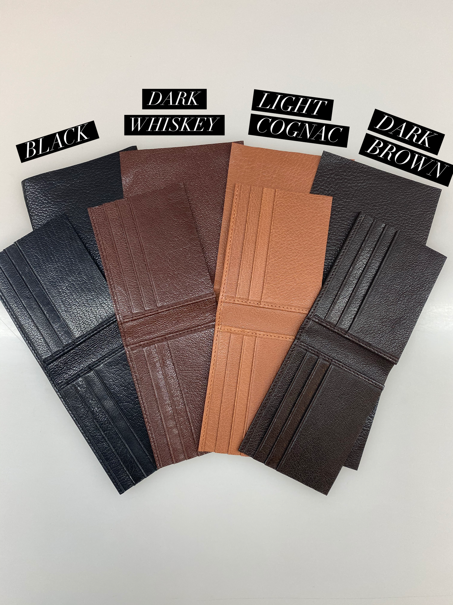 Full Grain Chèvre Leather Wallet Interiors and Precut / Skived Goat Backing