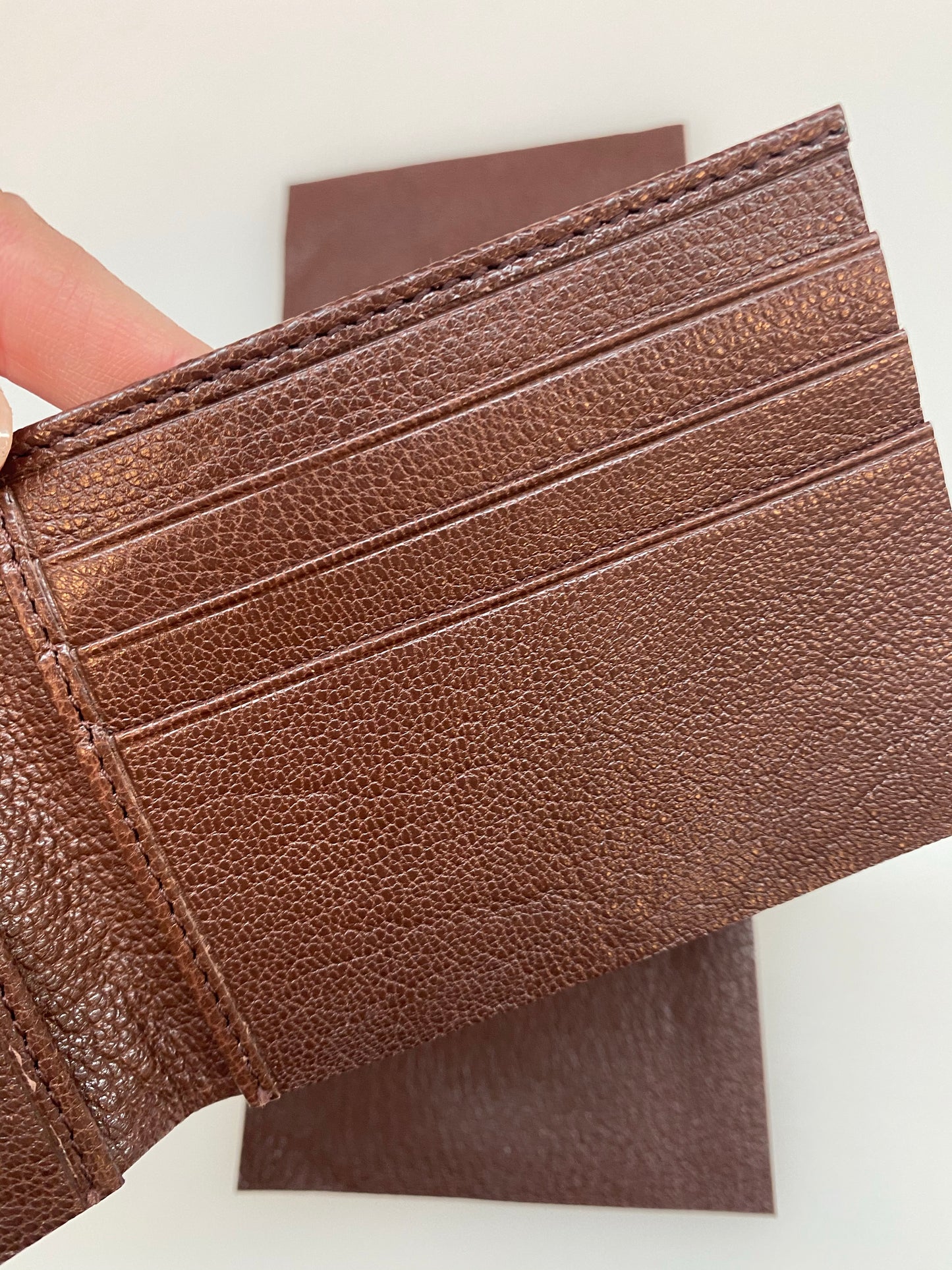 Full Grain Chèvre Leather Wallet Interiors and Precut / Skived Goat Backing