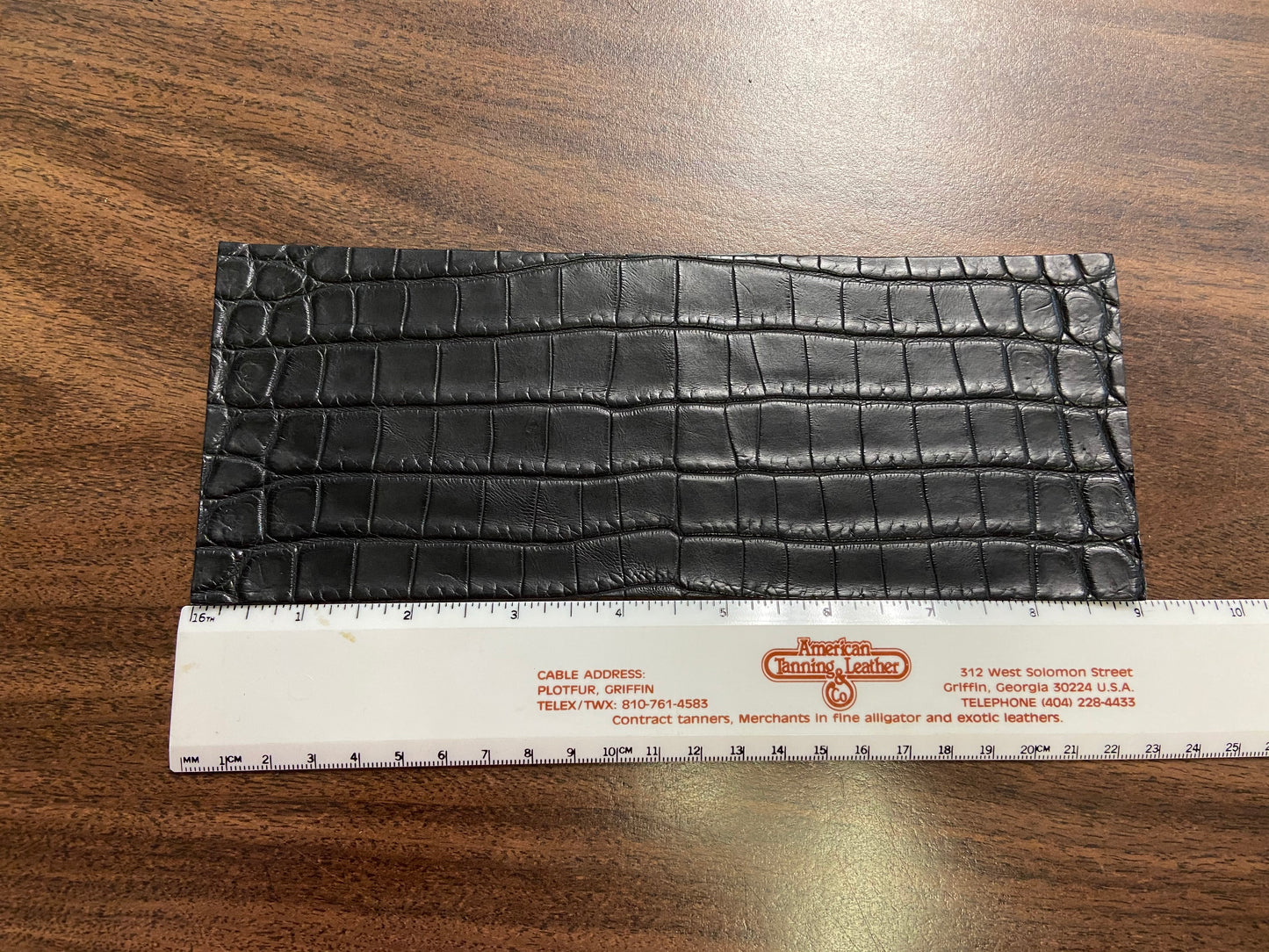 Belly Cut Nile Crocodile Leather Wallet Pre Cut Panel