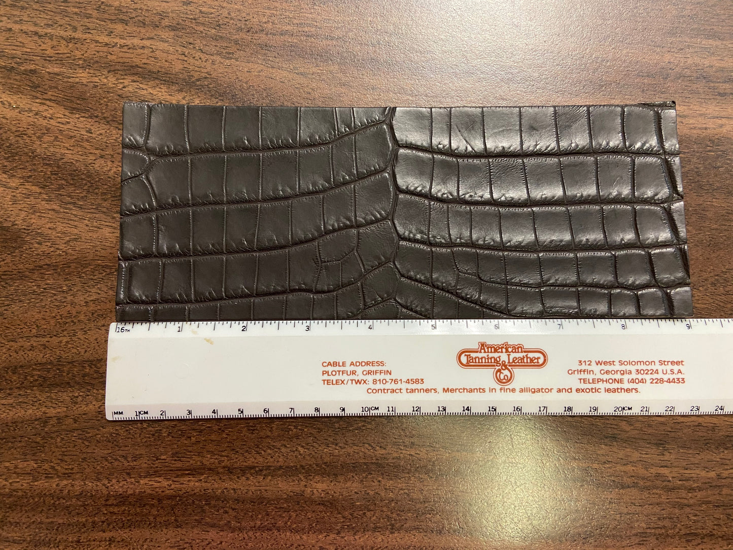 Belly Cut Nile Crocodile Leather Wallet Pre Cut Panel