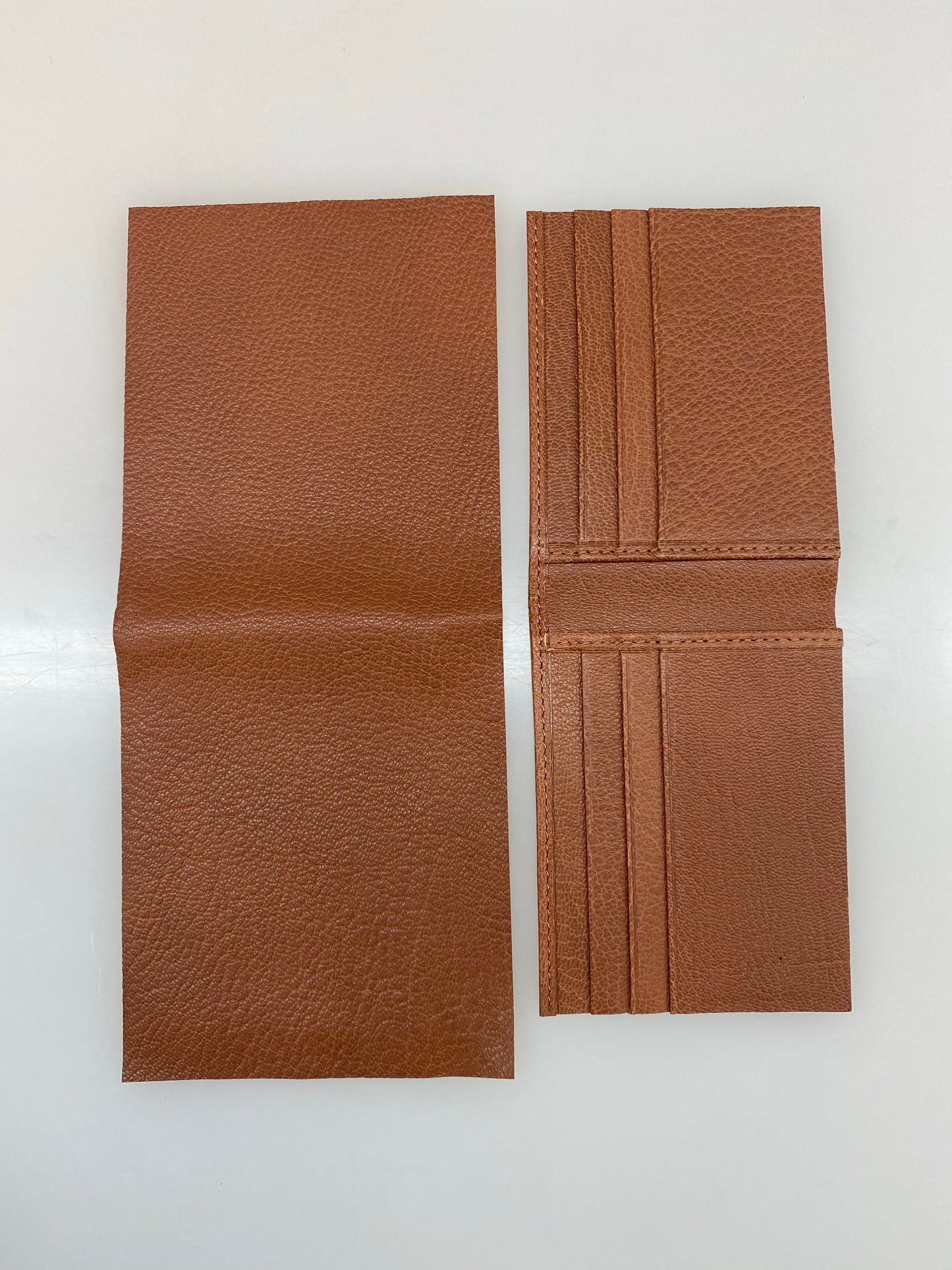Full Grain Chèvre Leather Wallet Interiors and Precut / Skived Goat Backing