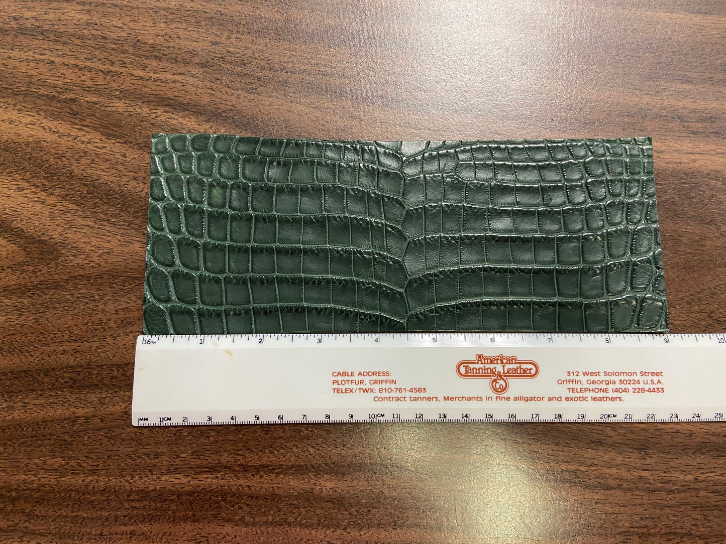 Belly Cut Nile Crocodile Leather Wallet Pre Cut Panel