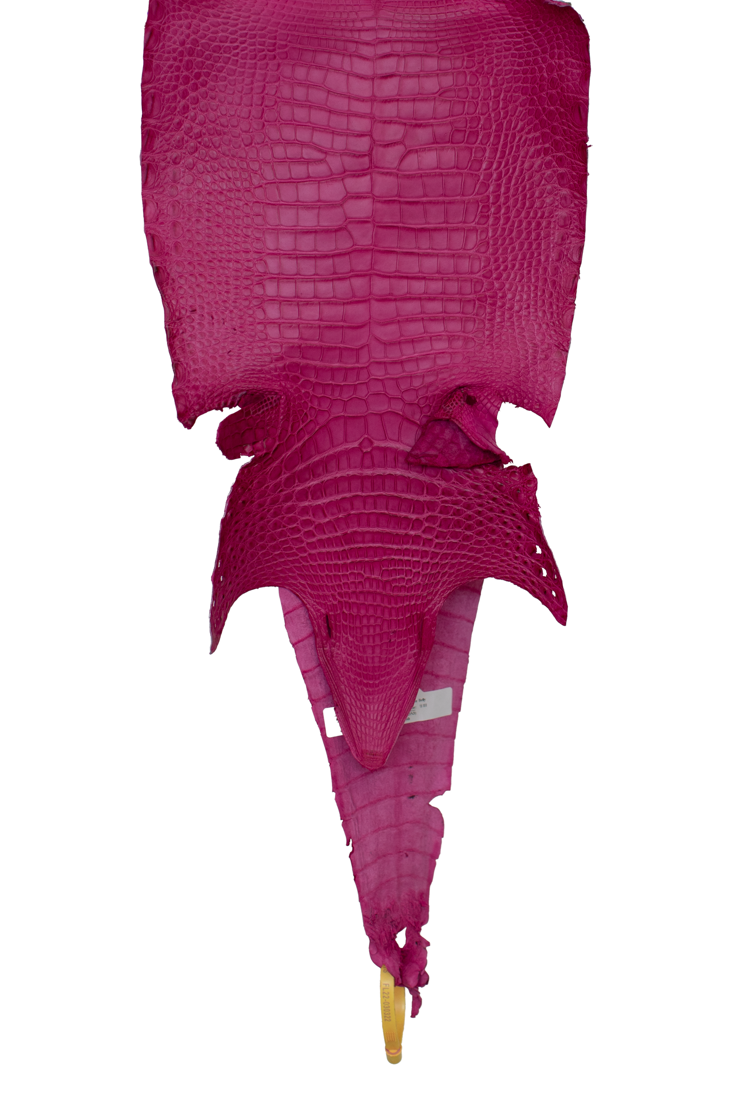 27 cm Grade 2/3 Fuchsia Matte Farm American Alligator Leather - Tag: FL22-0030322