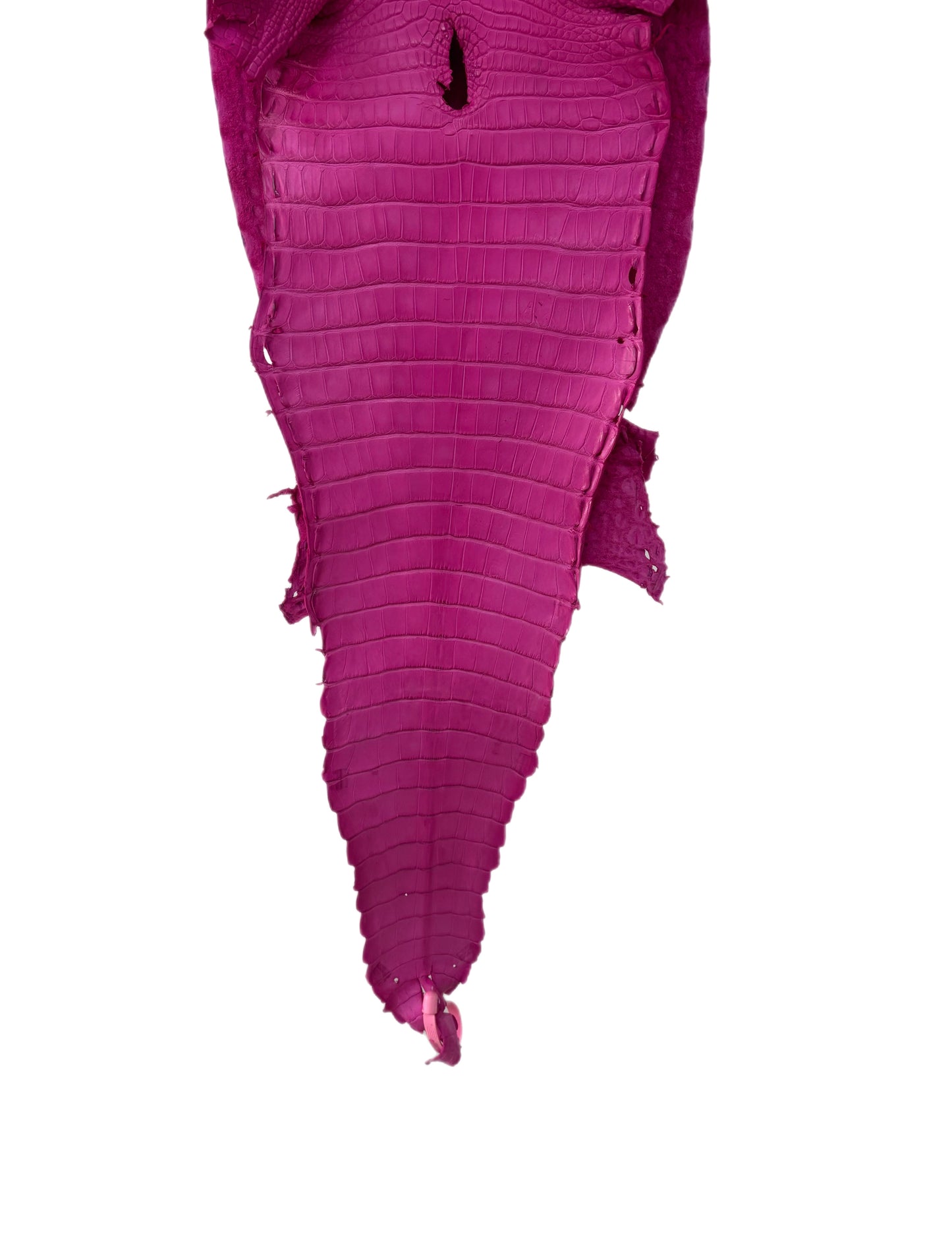 29 cm Grade 2/3 Rosa Matte Farm-Raised American Alligator Leather - Tag: FL21-0023947
