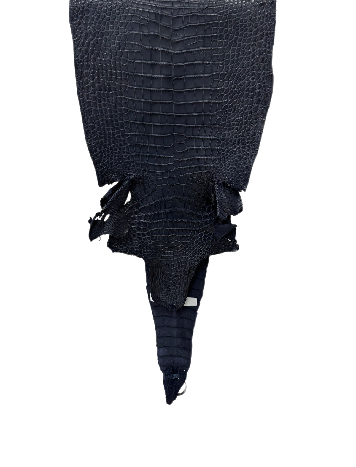 32 cm Grade 2/3 Navy Blue Matte Farm-Raised American Alligator Leather - Tag: FL17-0035807