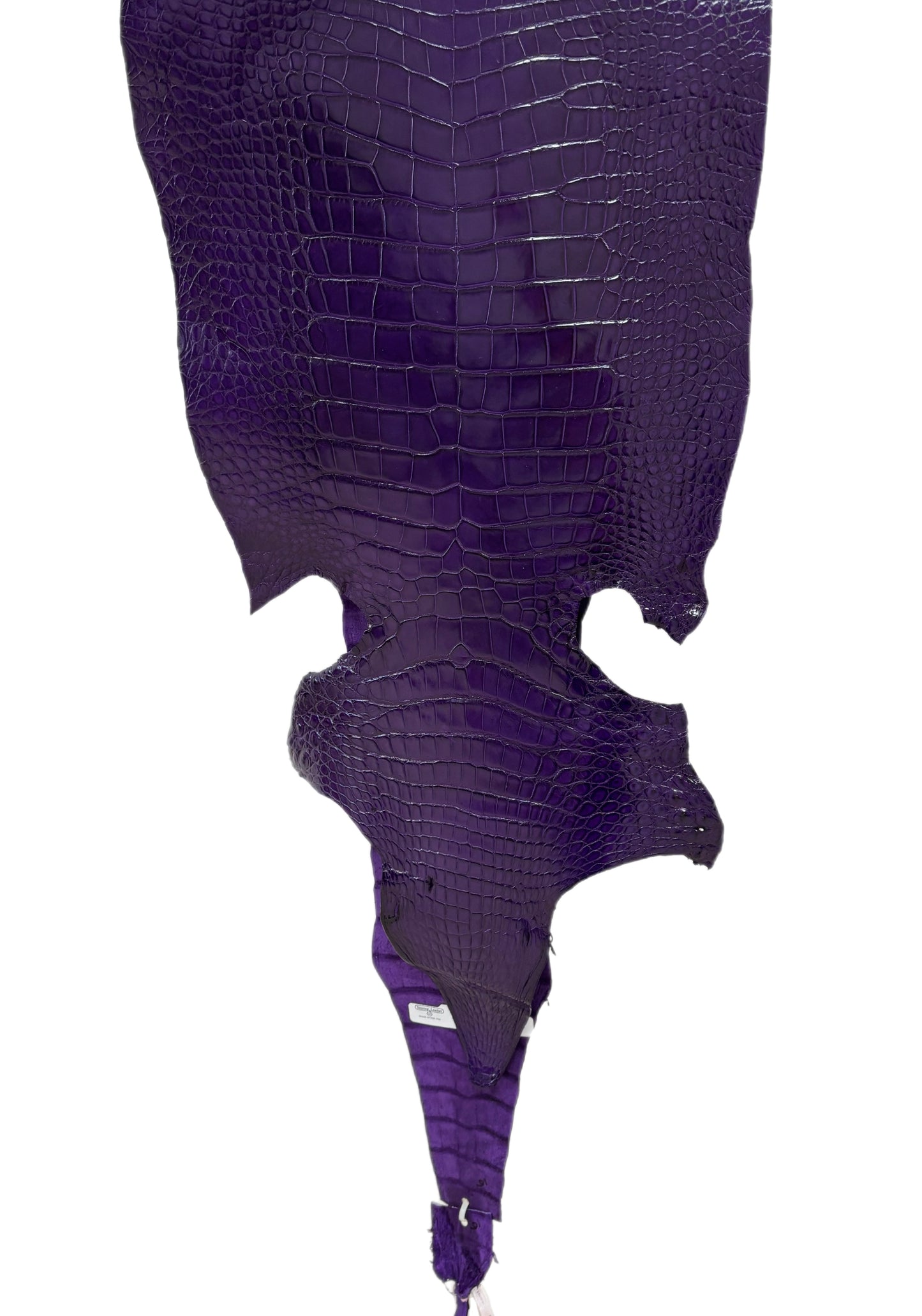 36 cm Grade 2/3 Violet Millennium Wild American Alligator Leather - Tag: LA23-0048490