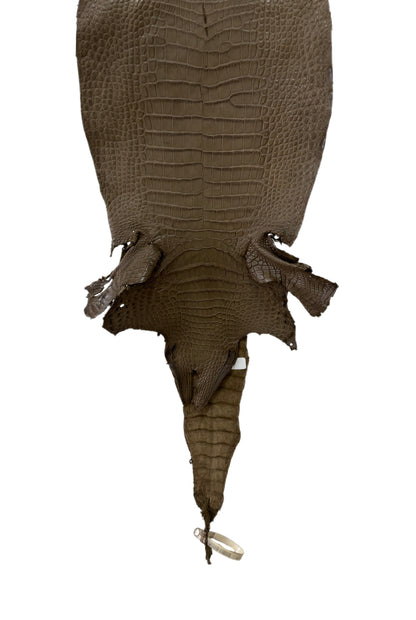 27 cm Grade 2/3 Mink Matte Wild American Alligator Leather - Tag: LA23-0051977