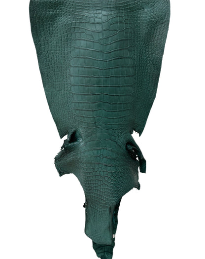 49 cm Grade 3/4 Filigrana Matte Wild American Alligator Leather - Tag: LA25-0018657