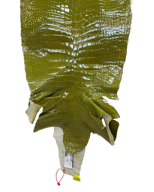 CLOSEOUT | 37 cm Grade 2/3 Muguet Glazed Wild American Alligator Leather - Tag: CCIT-0539951