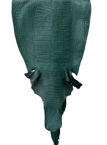 44 cm Grade 4/5 Filigrana Matte Wild American Alligator Leather - Tag: LA24-0053522
