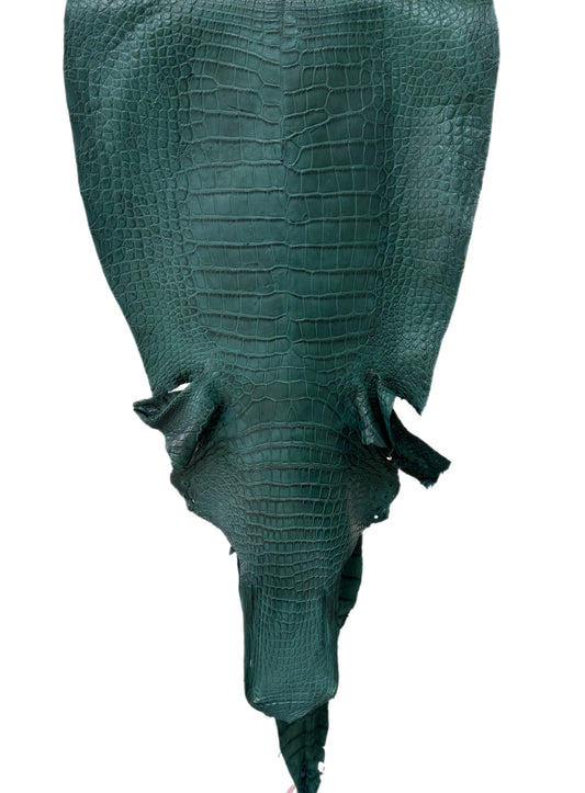 44 cm Grade 4/5 Filigrana Matte Wild American Alligator Leather - Tag: LA24-0053522