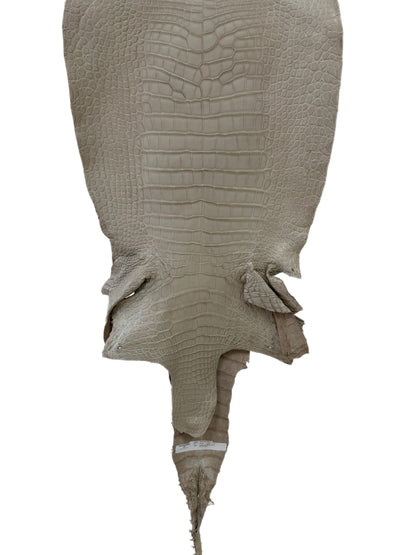 39 cm Grade 2/3 Stormy Matte Wild American Alligator Leather - Tag: LA23-0029512